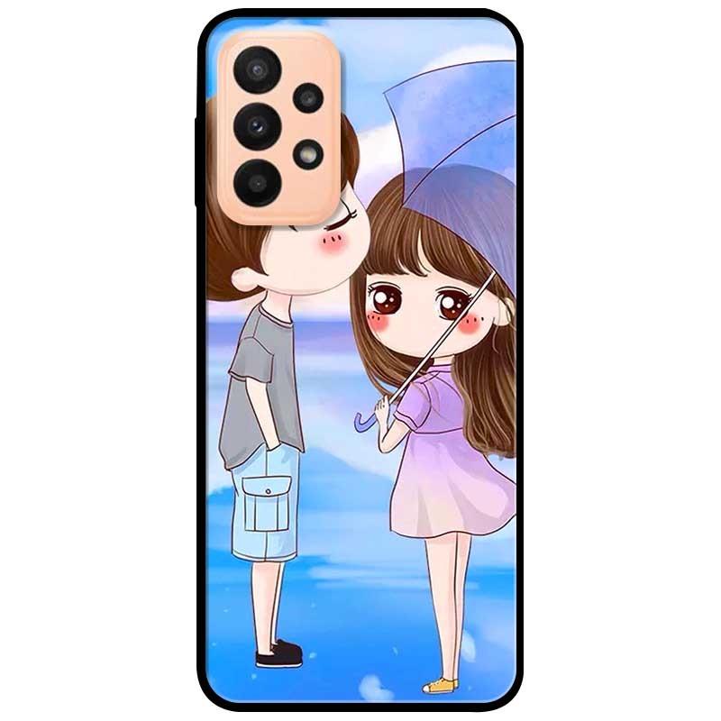 Ốp lưng dành cho Samsung A13 5G - Samsung A33 5G mẫu Anime Cặp Đôi Xanh