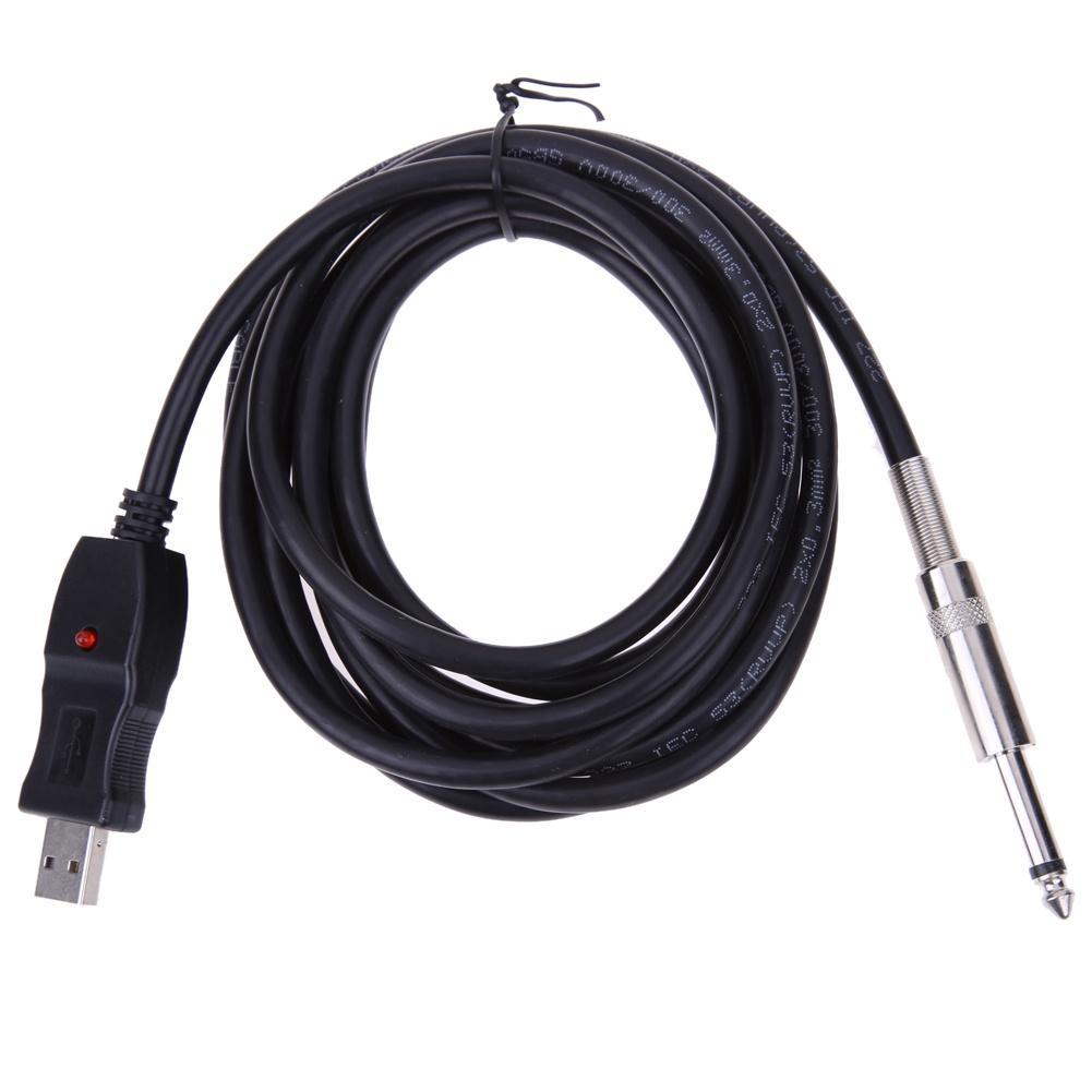 Dây Cáp Kết Nối Đàn Guitar Bass 1 / 4 "6.3mm Sang USB
