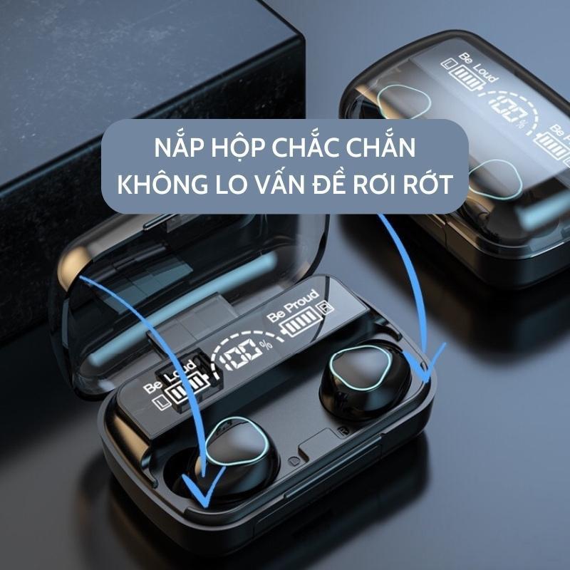 Tai Nghe Bluetooth M10 Pro Phiên Bản Nâng Cấp Pin Trâu, Nút Cảm Ứng Tự Động Kết Nối, Chống Nước, Chống Ồn - MINPRO