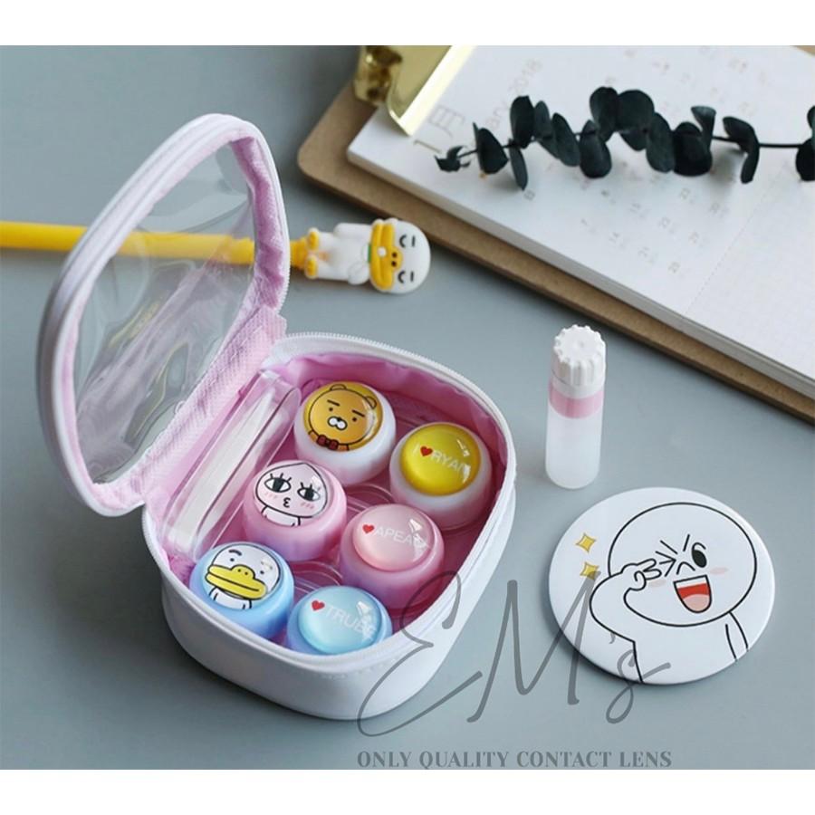 Khay đựng lens kèm túi và gương