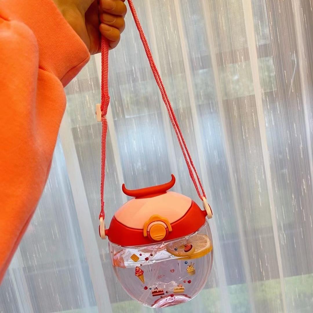 Trường Học Bình Nước Có Ống Hút Núm Vú Sáng Tạo Dễ Thương Nước Sữa Uống Chai Lọ Bé Trai Và Bé Gái Kid Bình Nước Cho trẻ Em