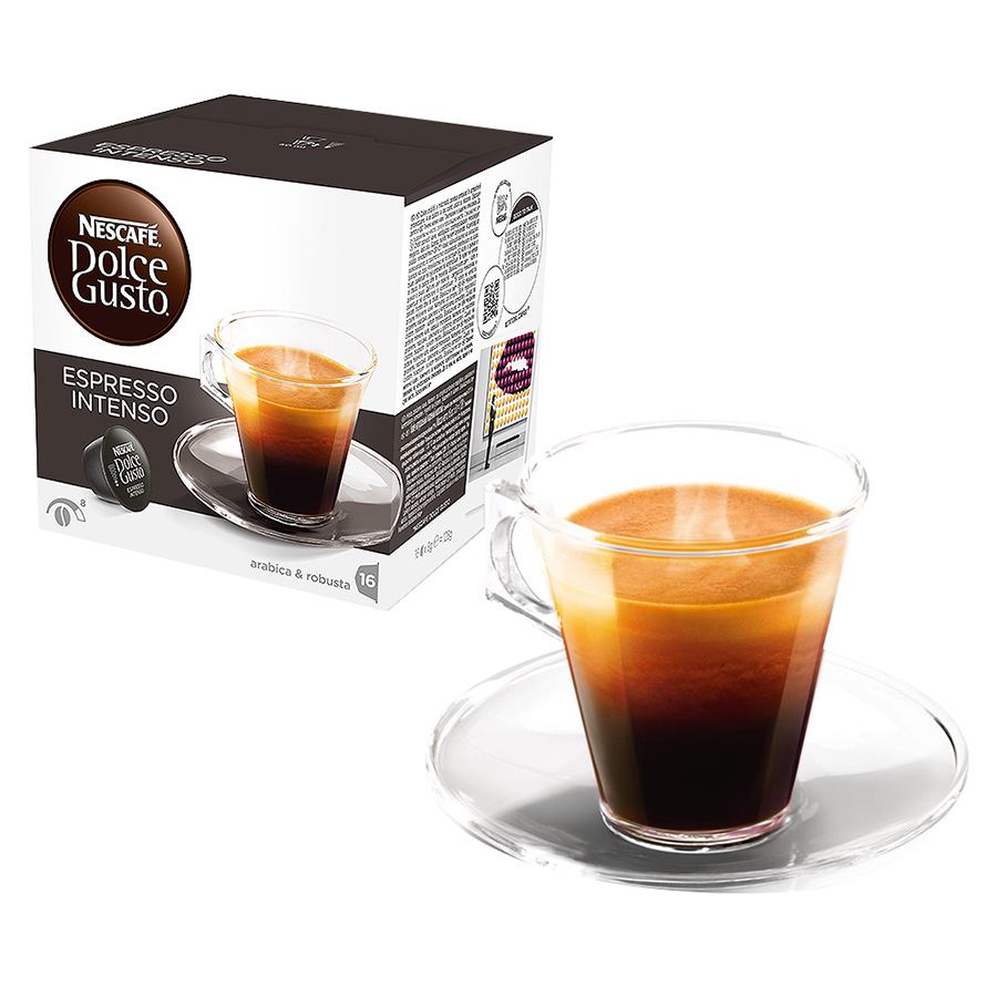 Hộp 16 Viên Nén Cà Phê Rang Xay Nescafe Dolce Gusto - Espresso Intenso