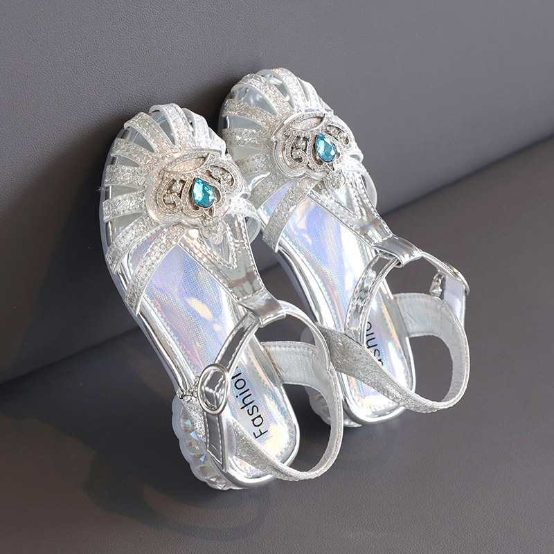 Giày dép sandal công chúa elsa cho bé gái size 26-36 hàng Quảng Châu cao cấp