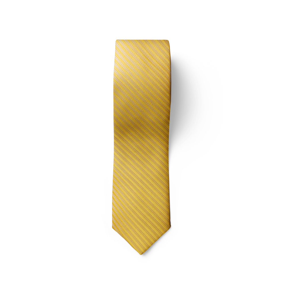 Cà vạt nam, cà vạt bản nhỏ, cà vạt 6cm-Cà vạt lẻ bản nhỏ 6cm màu vàng trơn