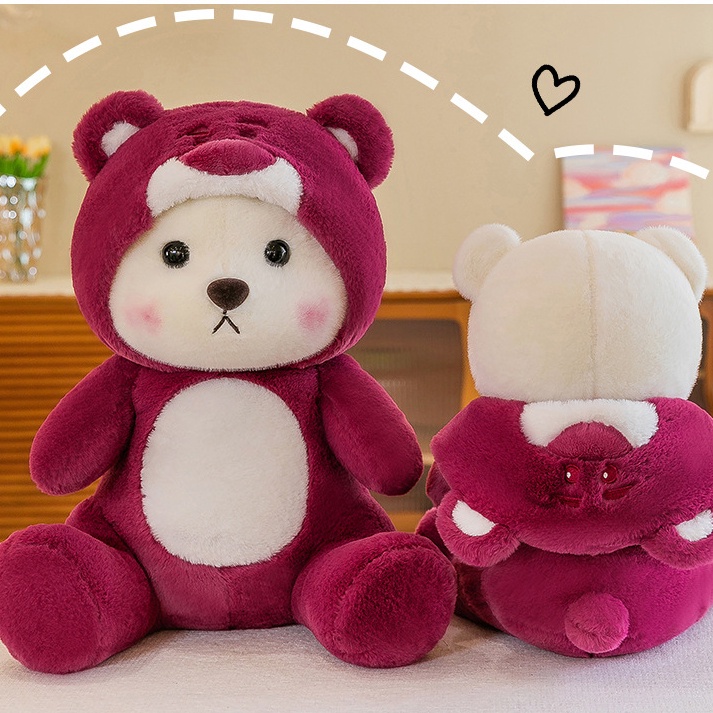 Gấu Bông Gấu Lena Cosplay Gấu Dâu Losto Dễ Thương Siêu Hot (20cm---&gt;50cm) Hàng Xịn Cao Cấp Loại 1, An Toàn Cho Trẻ Nhỏ - 30cm