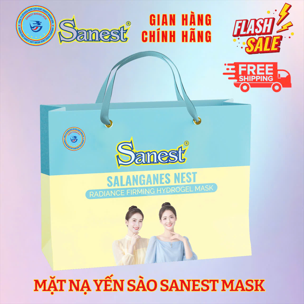Hộp mặt nạ Yến sào Hydrogel làm sáng và săn chắc da