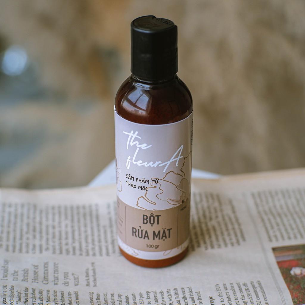 Bột Rửa Mặt Thảo Dược Thảo Mộc Fleura Làm Sạch Da Tẩy Tế Bào Chết Giảm Nhờn Giảm Thâm Và Mụn