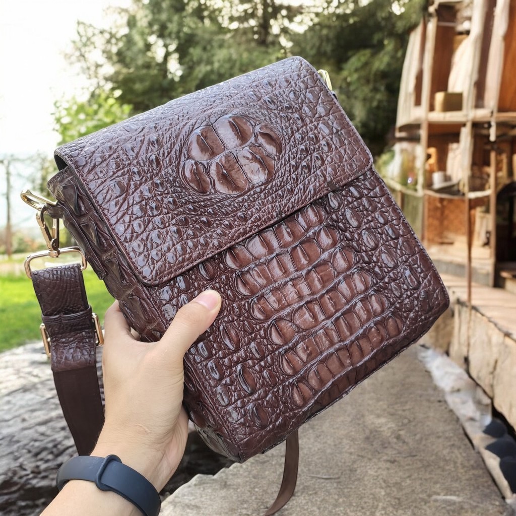 Túi đeo chéo nam DA CÁ SẤU SANG TRỌNG