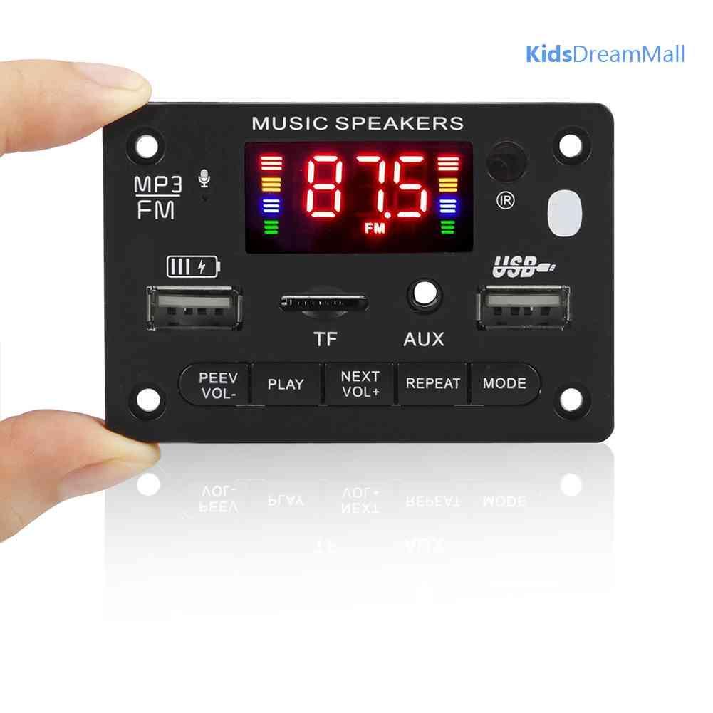 Bảng Mạch Khuếch Đại Âm Thanh Bluetooth 5.0 MP3 DC 7-24V 2x40W Chuyên Dụng Cho Xe Hơi / Nhà Cửa