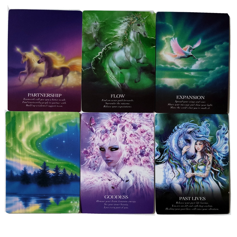 Bộ Bài Bói Tarot Oracle - Oracle Of The Unicorns Tiếng Anh Chất Lượng Cao