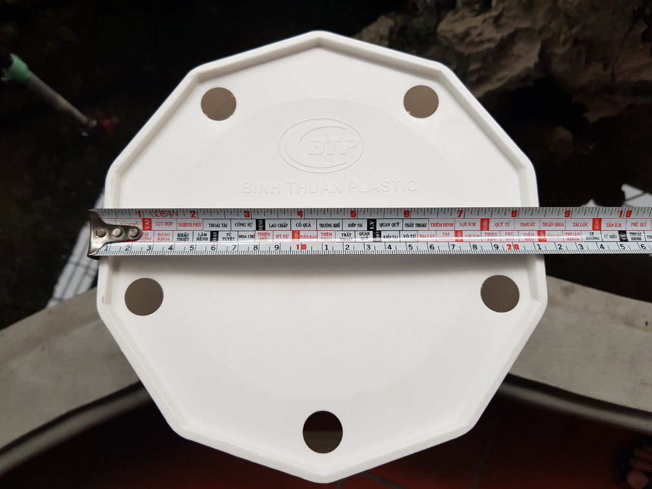 Chậu Trồng Cây Đường Kính Miệng 30 cm , Kim Cương , Bằng Nhựa Cao Cấp.