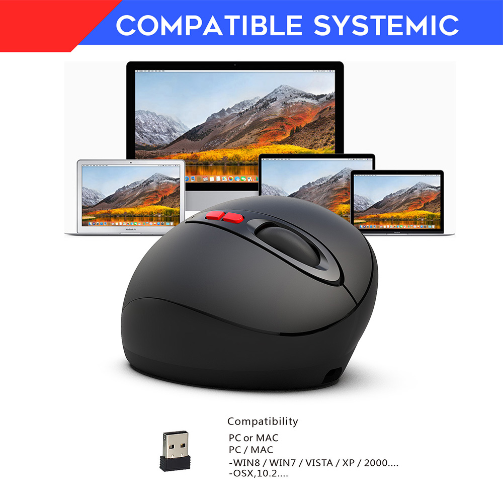 Chuột không dây HXSJ 7D Chuột chơi game 2.4GHz Thiết kế tiện dụng 2400DPI
