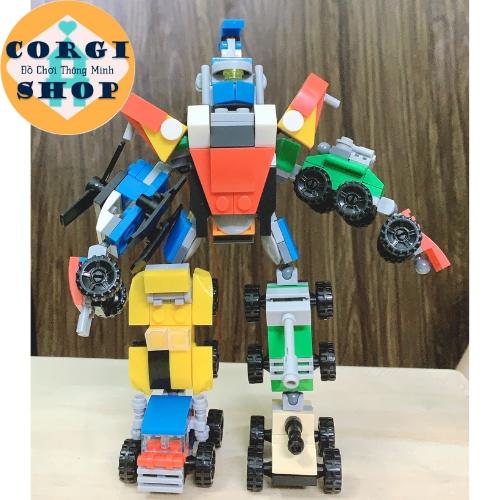 Combo 10 trong 1 Đồ Chơi Lắp Ghép Xe, Máy Bay Nhỏ Lắp Ráp Siêu Robot, Giá Ưu Đãi, Chất Liệu Nhựa ABS