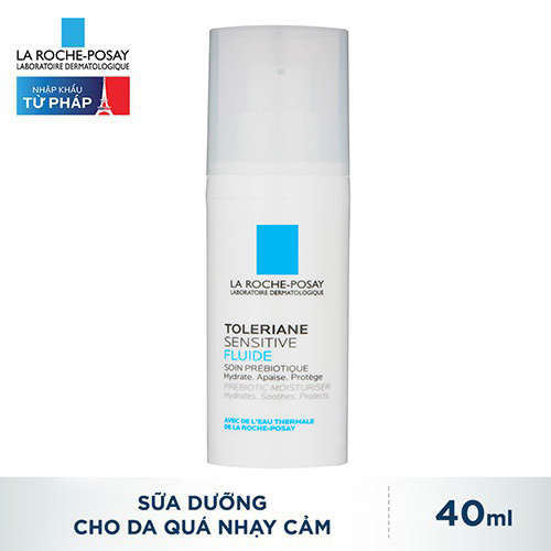 Sữa Dưỡng Ẩm Làm Dịu Tức Thì Cho Da Rất Nhạy Cảm Dị Ứng La Roche Posay Toleriane Sensitive Fluide 40ml