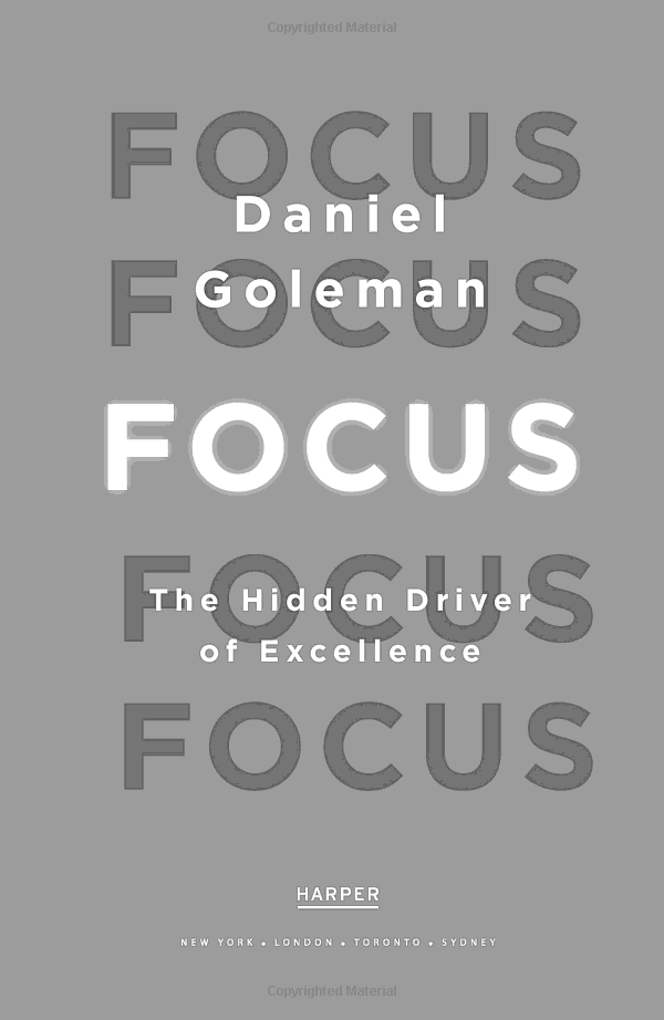 Focus: The Hidden Driver Of Excellence