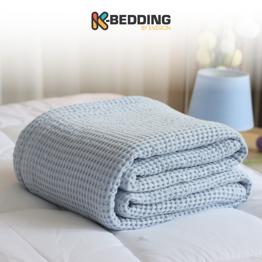 Chăn Tổ Ong K - Bedding 180 X 200 Cm - Blue
