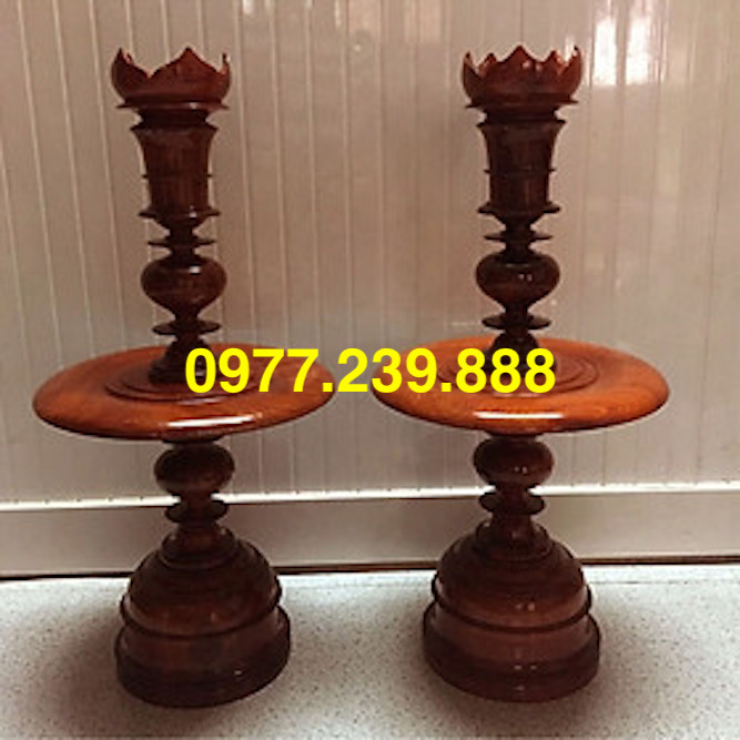 Đèn nến gỗ hương 50cm