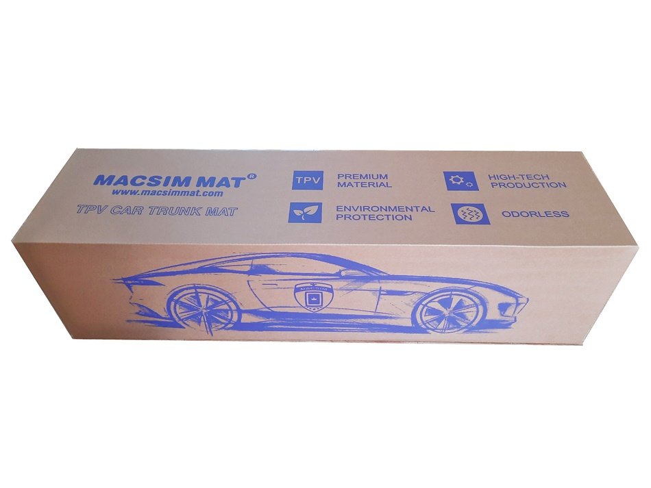 Thảm lót cốp xe ô tô Mercedes GLE 2020 + nhãn hiệu Macsim hàng loại 2