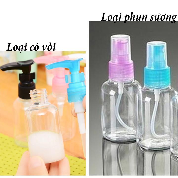 Chai Lọ chiết mỹ phẩm phun sương Và có vòi 30ml 50ml 100ml