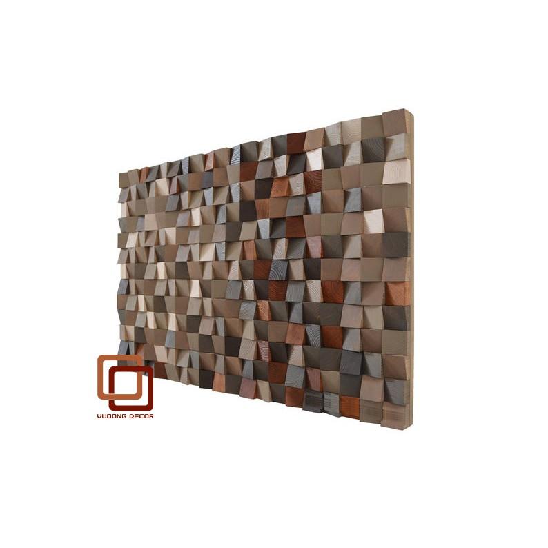 Tranh gỗ trang trí 3D tone NÂU ẤM ÁP -