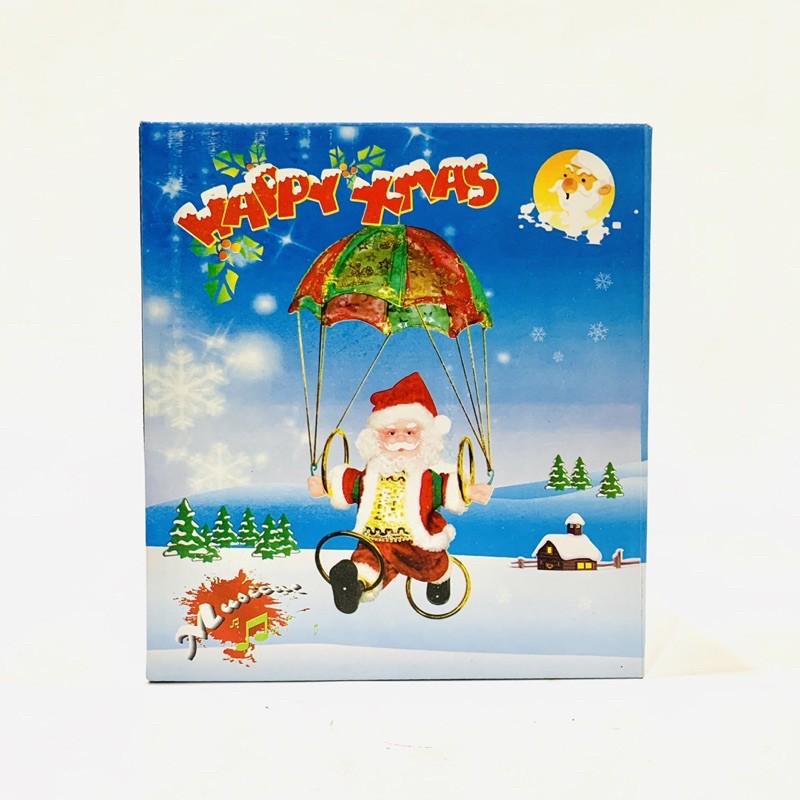 Đồ chơi ông già Noel nhảy dù quà tặng giáng sinh - trang trí noel