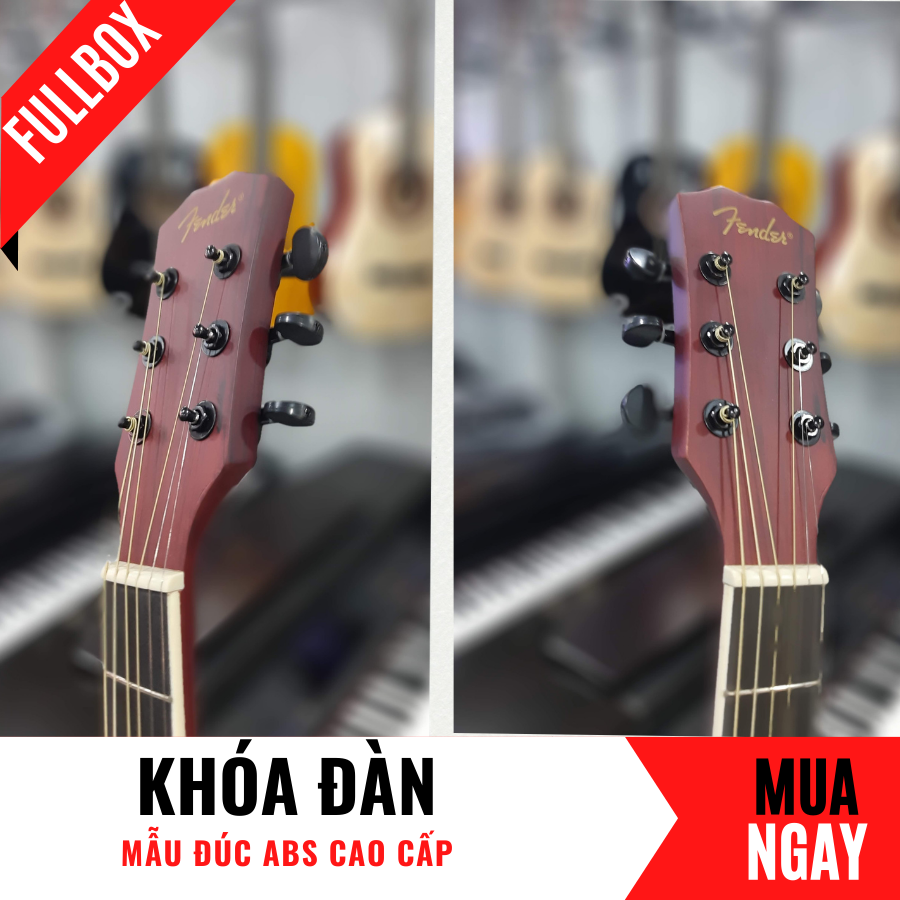 Đàn Guitar Acoustic Fender CD-60 Dáng Khuyết Đẹp Tự Nhiên + Phụ Kiện (Size 4/4)