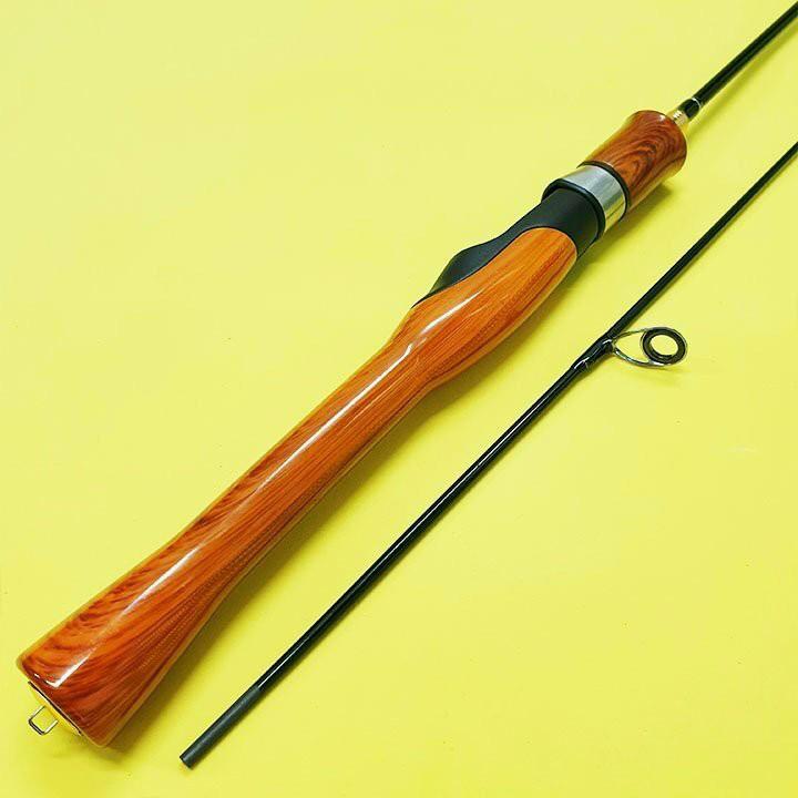 Cần câu hai khúc lure UL tay gỗ 1.68m, 1.8m