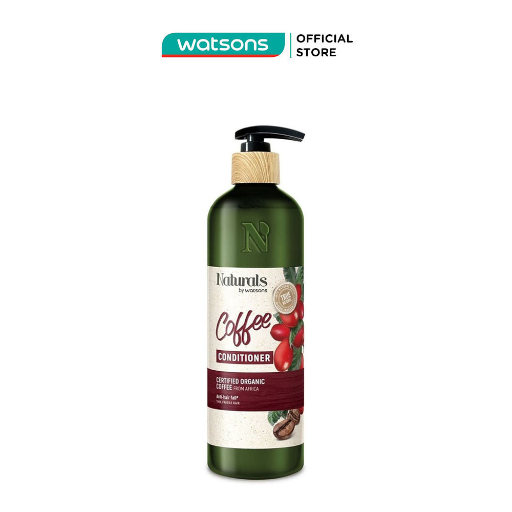 Dầu Xả Naturals By Watsons True Natural Chiết Xuất Coffee 490ml