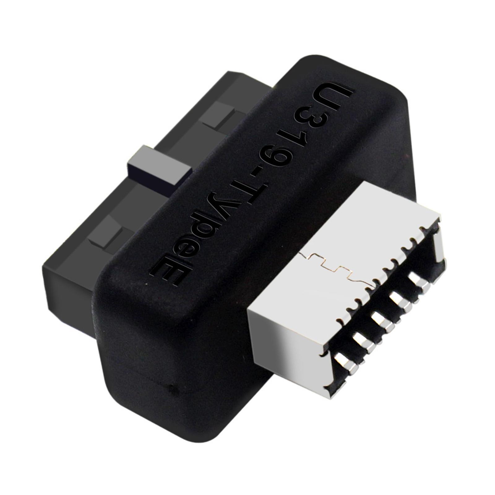 USB Front Panel Adapter, USB 3.1 Type E Key A to USB 3.0 20Pin Header Converter, Durable USB 3.1 3.2 Type -pin A Key Front Panel Adapter