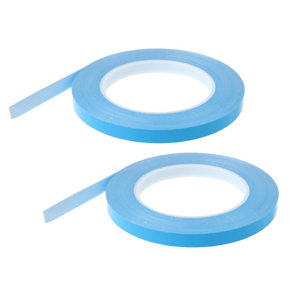 2pcs Thermal Adhesive Conductive Tape Cooling Tape for IC Chip Heatsink 10mm*25meters