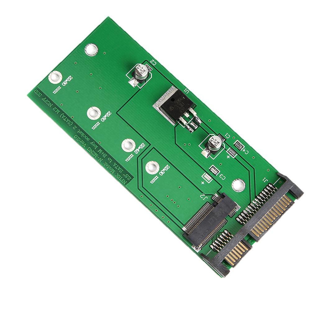 M.2 to III Adapter Card, M2 Converter to SATA3.0 for PC, Support B