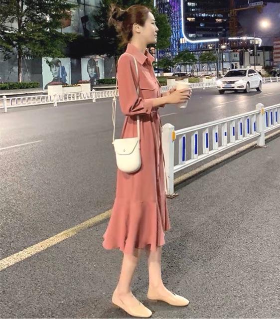 Đầm suông thời trang công sở Đầm váy đuôi cá túi hộp 4 màu form dáng chuẩn, dễ mặc dạo phố, đi làm hay du lịch đẹp