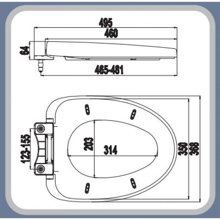 Nắp Bồn Cầu Inax 504, Nắp Bồn Cầu Đóng Êm Hùng Anh Ráp Chuẩn Bồn Cầu Inax 504