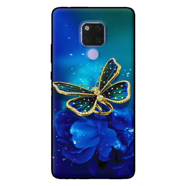 Hình ảnh Ốp lưng in cho Huawei Mate 20 mẫu Bướm Xanh - Hàng chính hãng