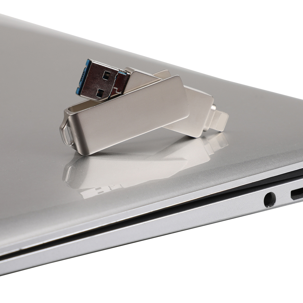 USB Ổ Flash 3 Trong 1 Micro USB / USB 2.0 Cho IPhone IPad Mini Que Nhớ 16Gb 32Gb 64Gb 128Gb
