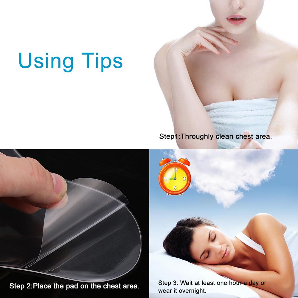 Miếng dán ngực chống nhăn bằng silicon trong suốt hình trái tim