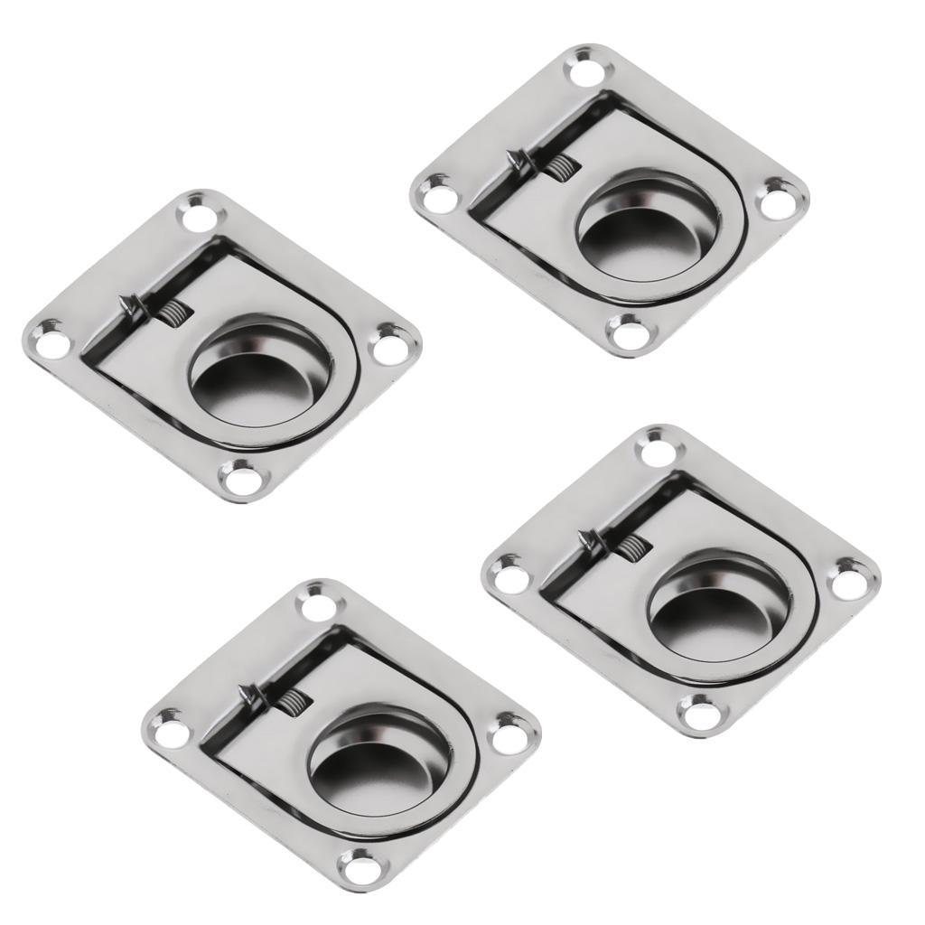4pcs/set Stainless Steel Boat  Pull   Latch Lift Handle