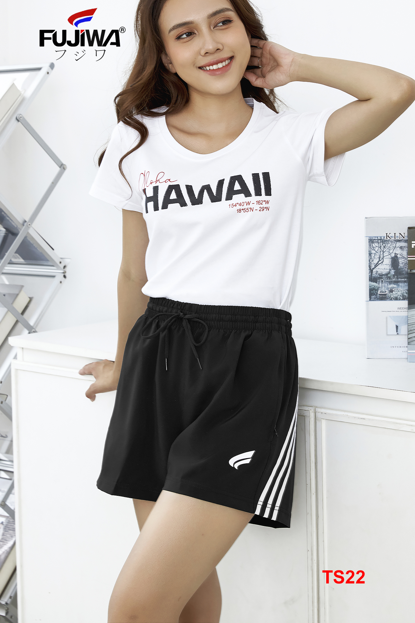 Quần Short Thun Nữ Fujiwa - TS22. Form Ống Đứng, Có Thun Co Giãn, Thoáng Mát, Không Phai Màu. Size:  S, M, L, XL   (40kg - 70kg)