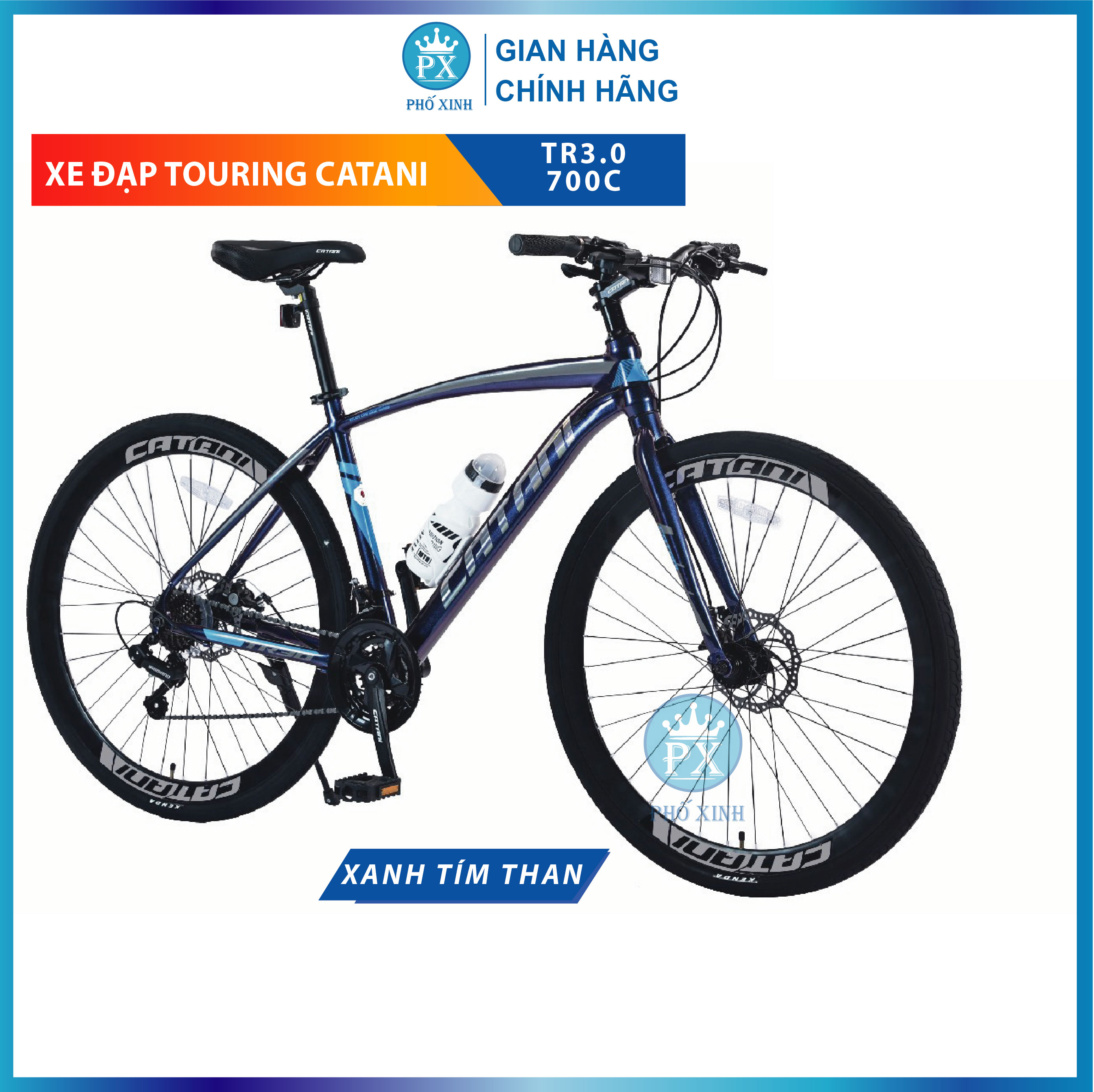 Xe Đạp Touring Đường Phố CATANI 700C TR3.0 Mẫu 2024
