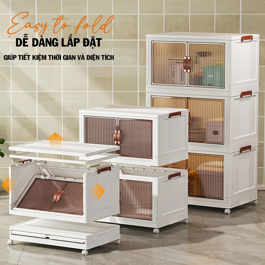 Tủ nhựa đa năng đựng giày dép , nồi chén bát đồ gia dụng quần áo,đồ lót,vớ tất,cà vạt,đồ chơi nhỏ trẻ em, 4 ngăn