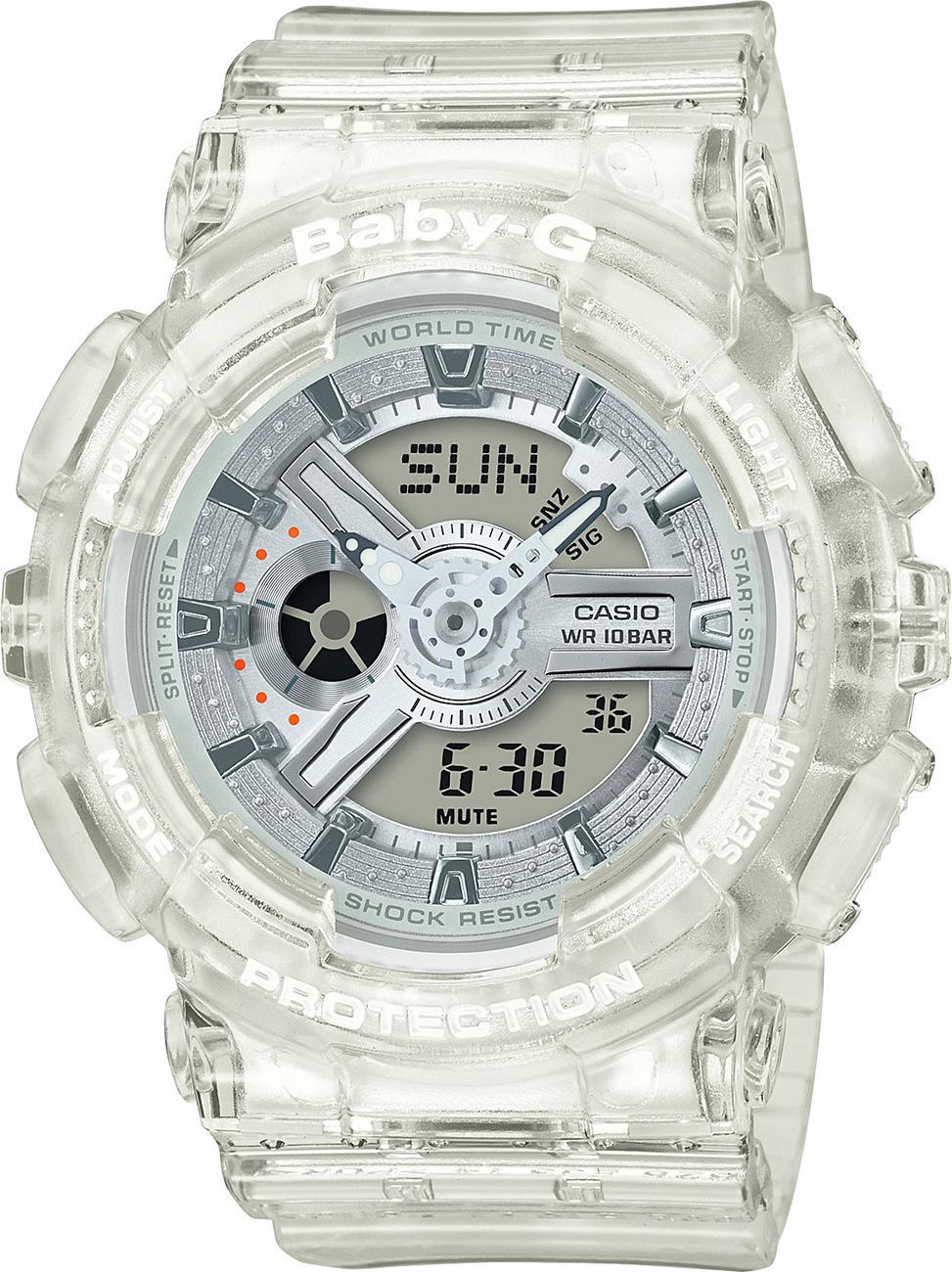 Đồng Hồ Nữ Casio Baby G BA-110CR-7ADR Dây Nhựa Màu Trắng