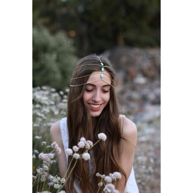 Bờm tóc bohemian - Vòng đội đầu head chain boho style