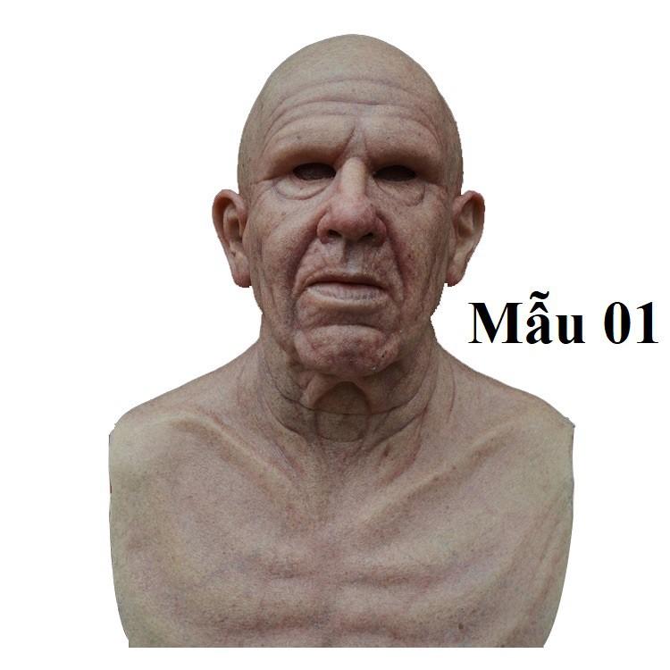 (CÓ SẴN) Mặt Nạ Hóa Trang Ông Già, Bà Già, Mặt Nạ Hóa Trang Halloween Vui Nhộn Nhiều Mẫu Mã