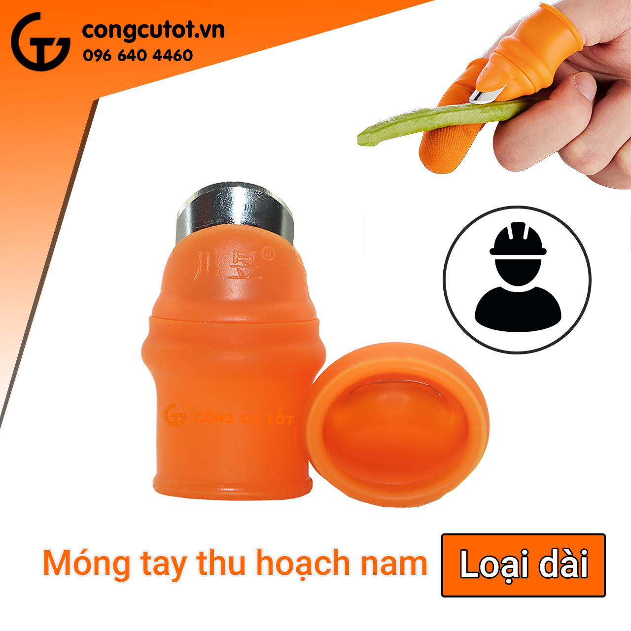 Móng tay thu hoạch nam loại dài