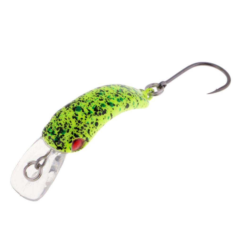 Mini Minnow Fishing Lure Artificial Hard Simulation Bait Crankbait Cyan