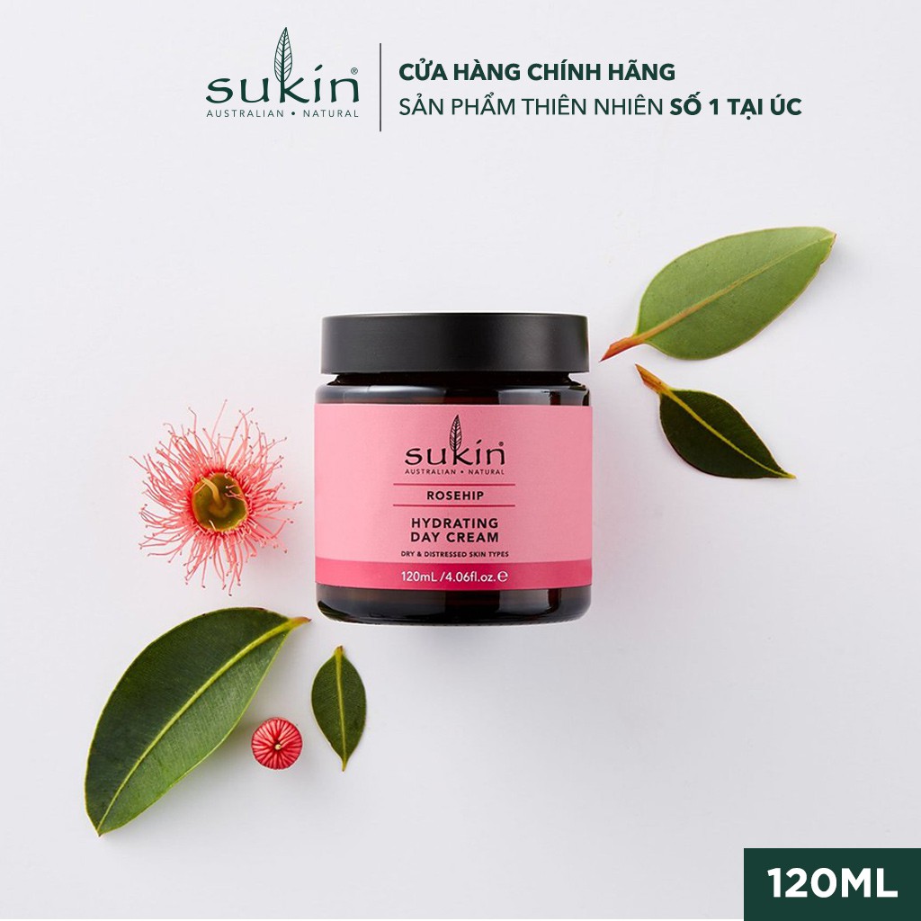 Kem dưỡng ẩm da ban ngày Sukin Rosehip Hydrating Day Cream 120ml