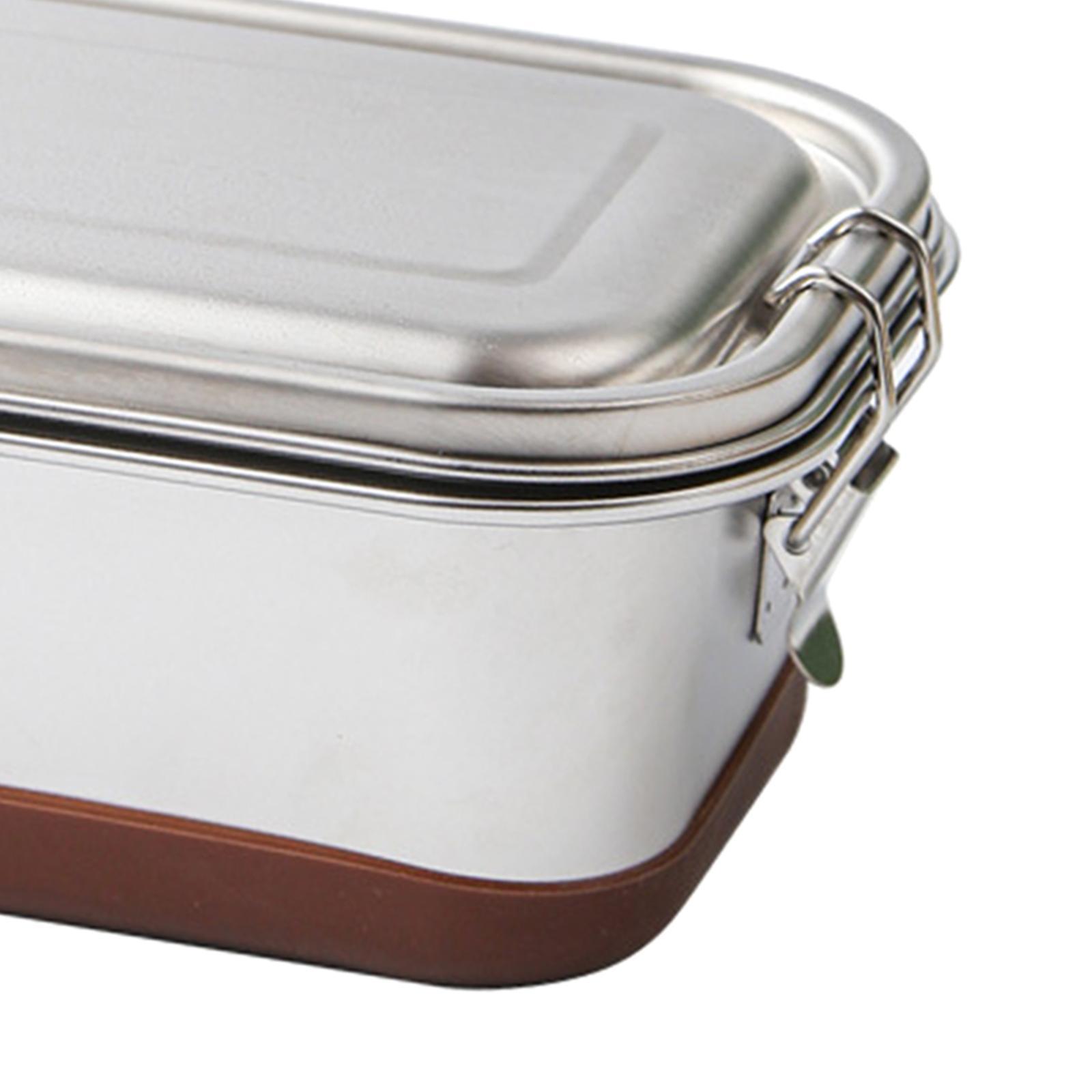 1200ml Stainless Steel Bento Lunch Box for Picnic, Camping