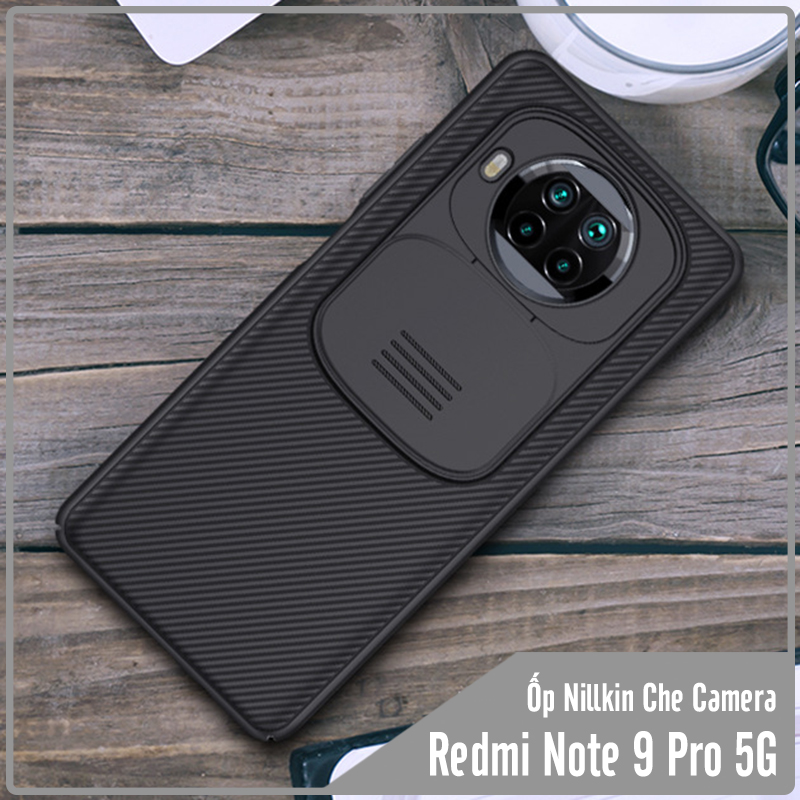Ốp lưng cho Xiaomi Redmi Note 9 Pro 5G - Mi 10T Lite Nillkin CamShield che camera - Hàng nhập khẩu