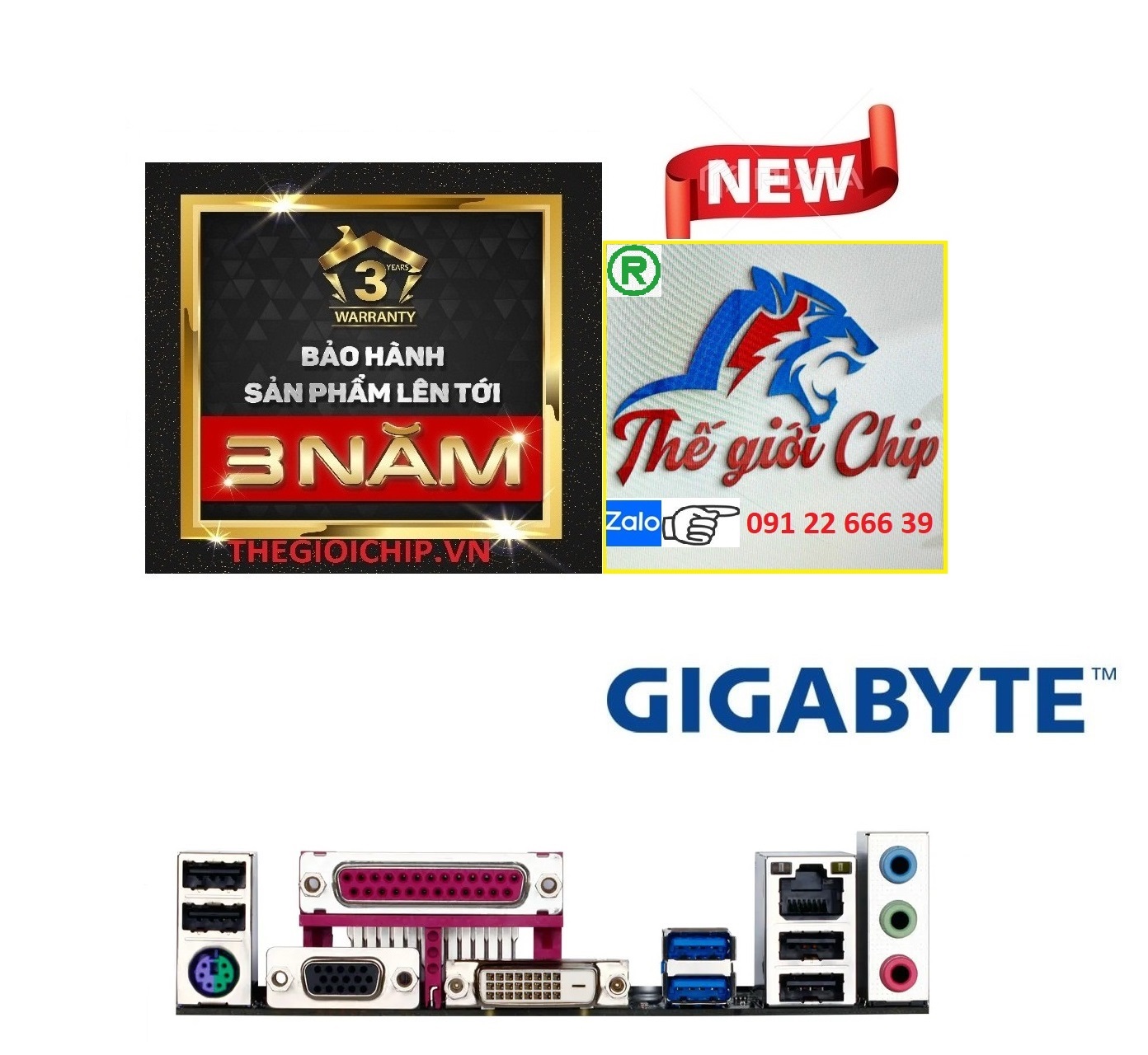 Bo Mạch Chủ Main Gigabyte B85M-D3V socket LGA1150 - Hàng Nhập Khẩu