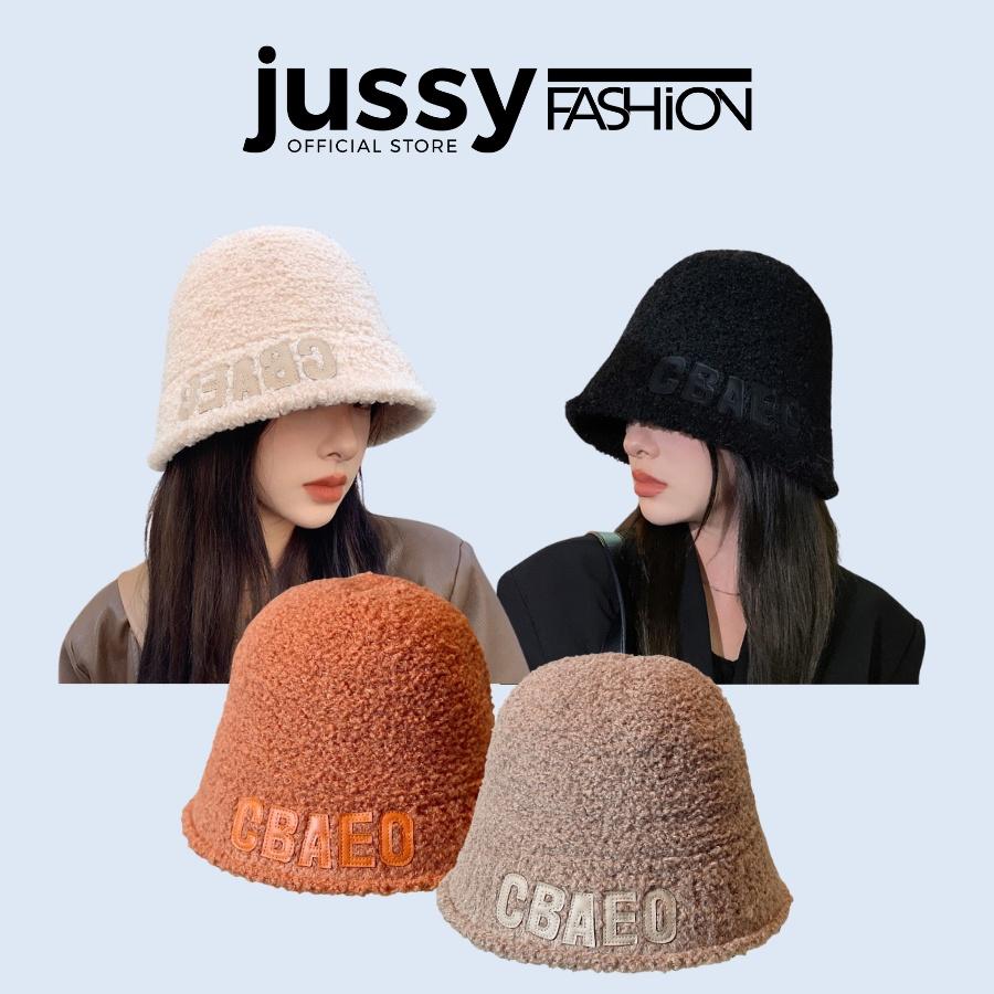 Mũ Bucket Len Lông CBAEO Vành Cụp Jussy Fashion Nón Tai Bèo Len Lông Cừu Hot Trend Chất Len Dày Giữ Ấm Đầu Nhiều Màu